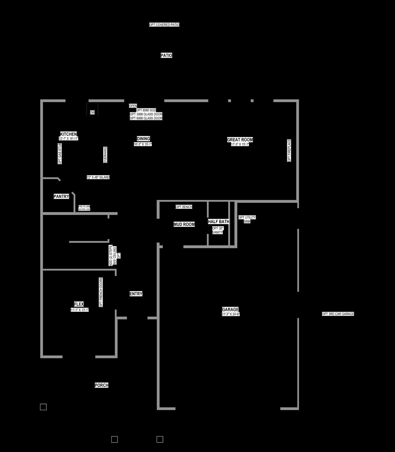 Main Level w/ Unfinished Basement