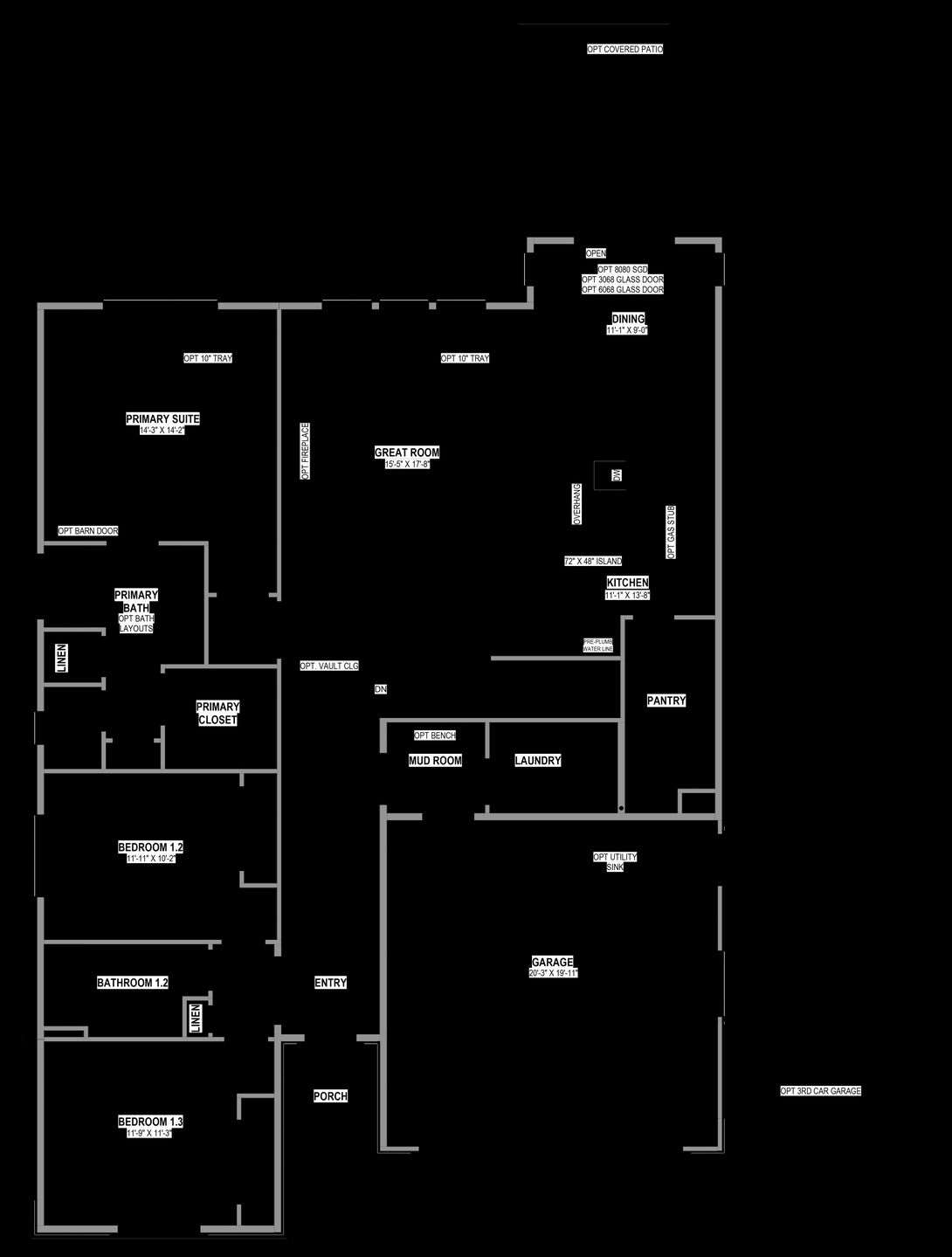 Main Level w/ Unfinished Basement