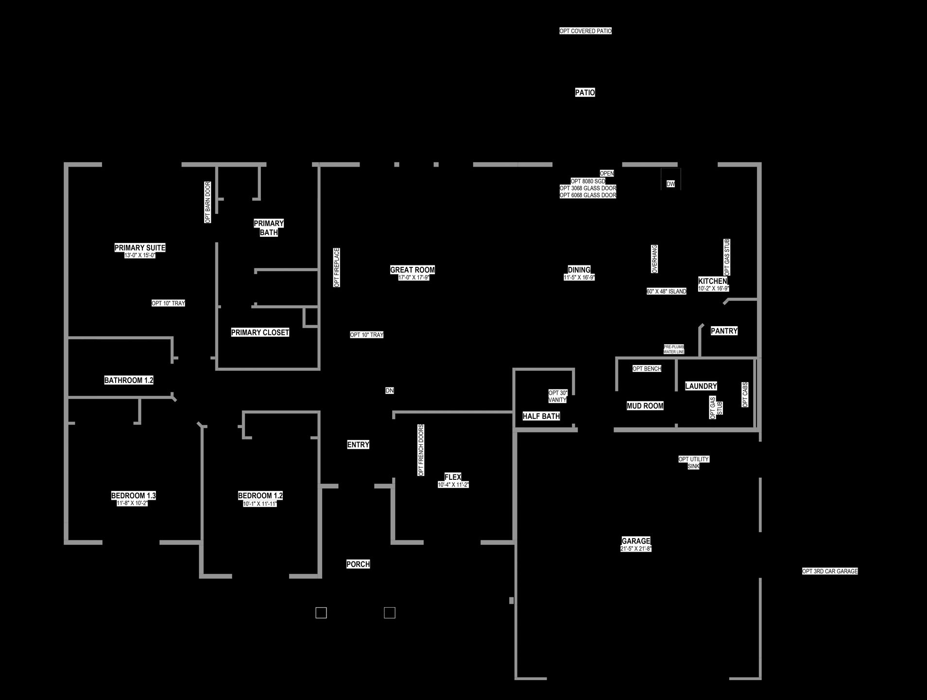 Main Level w/ Unfinished Basement