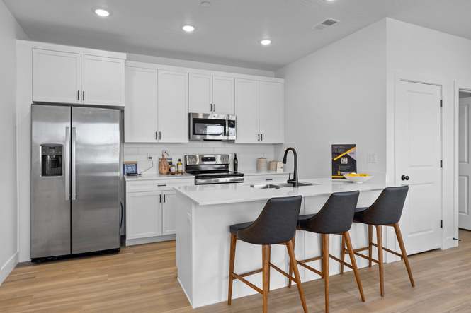 Come visit us at our Desert Color Condo Model and see this amazing plan in person! 6051 S Silver Birch Lane, Bldg 2, Unit 201