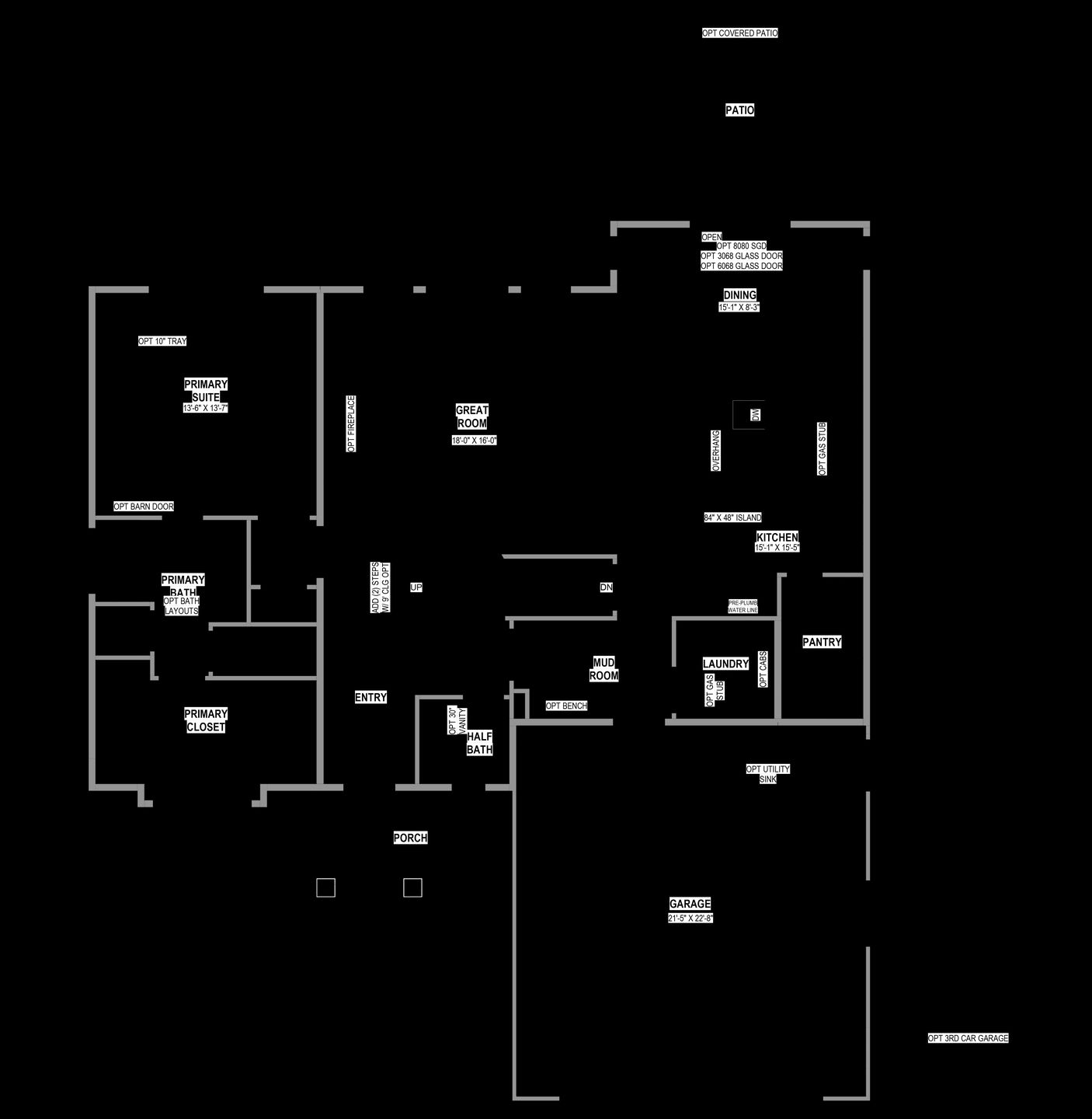 Main Level w/ Unfinished Basement