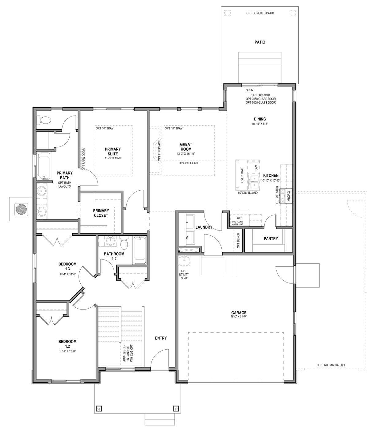 Main Level w/ Unfinished Basement