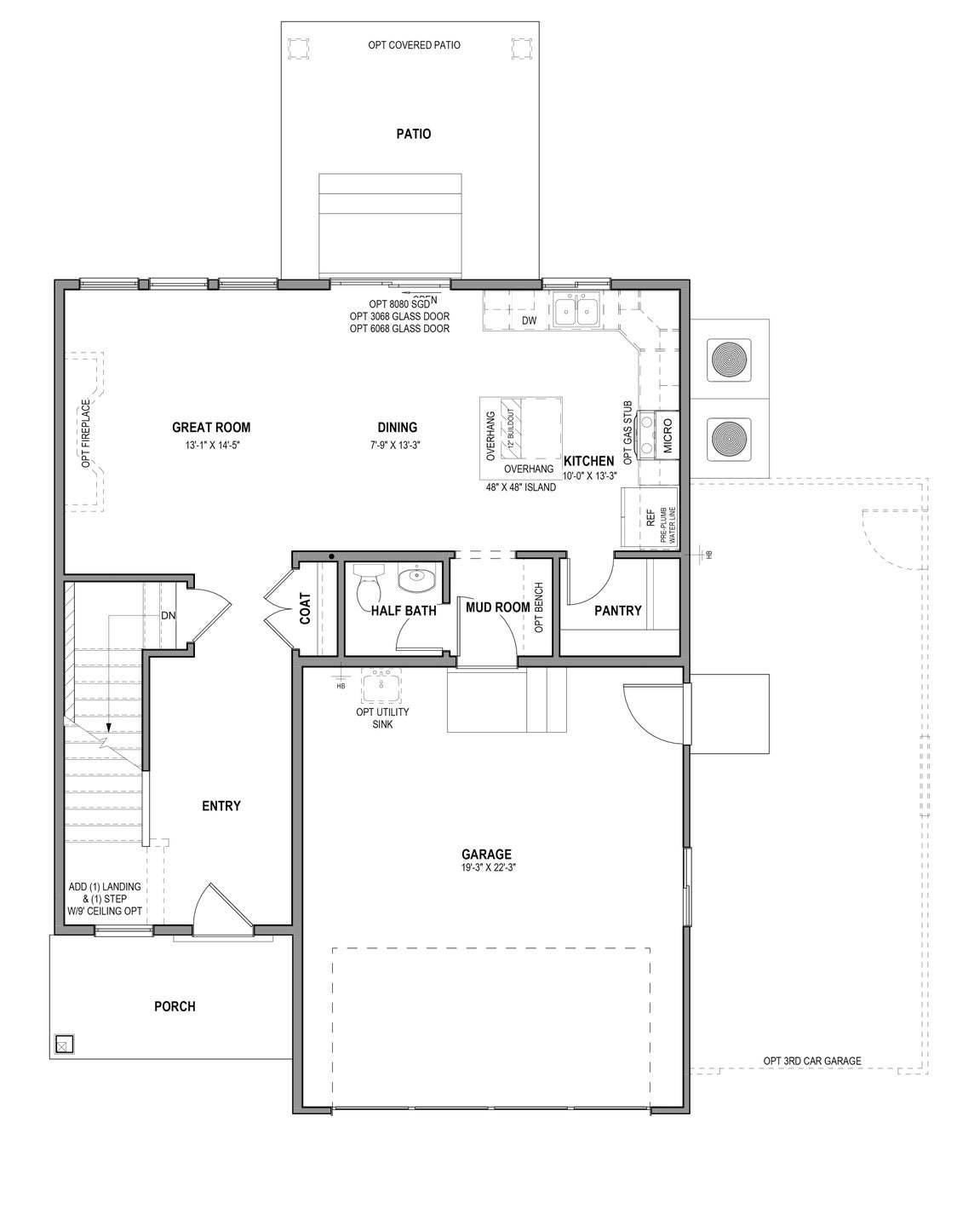 Main Level w/ Unfinished Basement