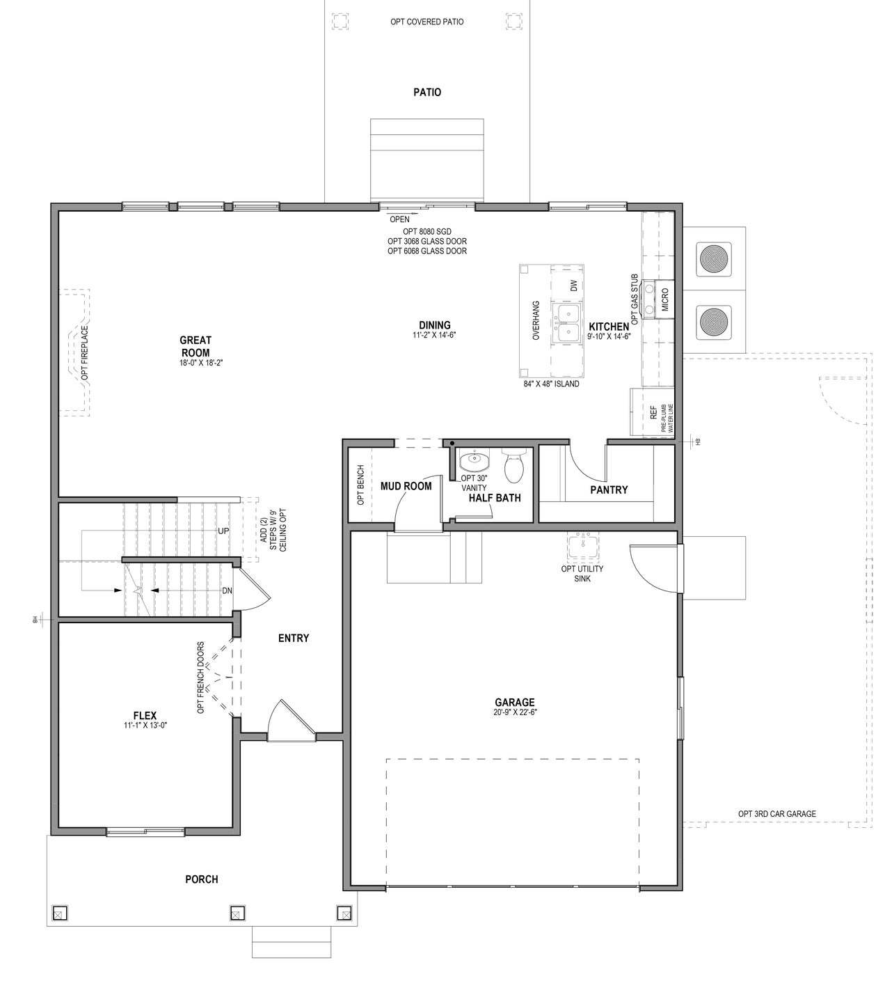 Main Level w/ Unfinished Basement