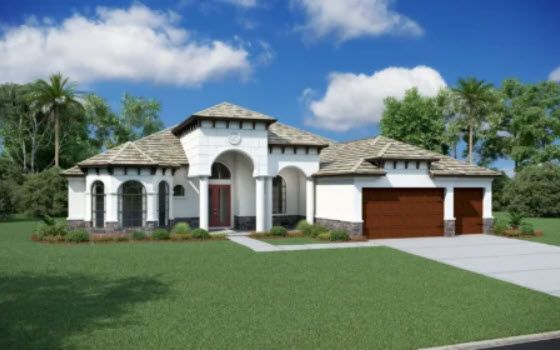 Villa Toscana Elevation — Craftsman