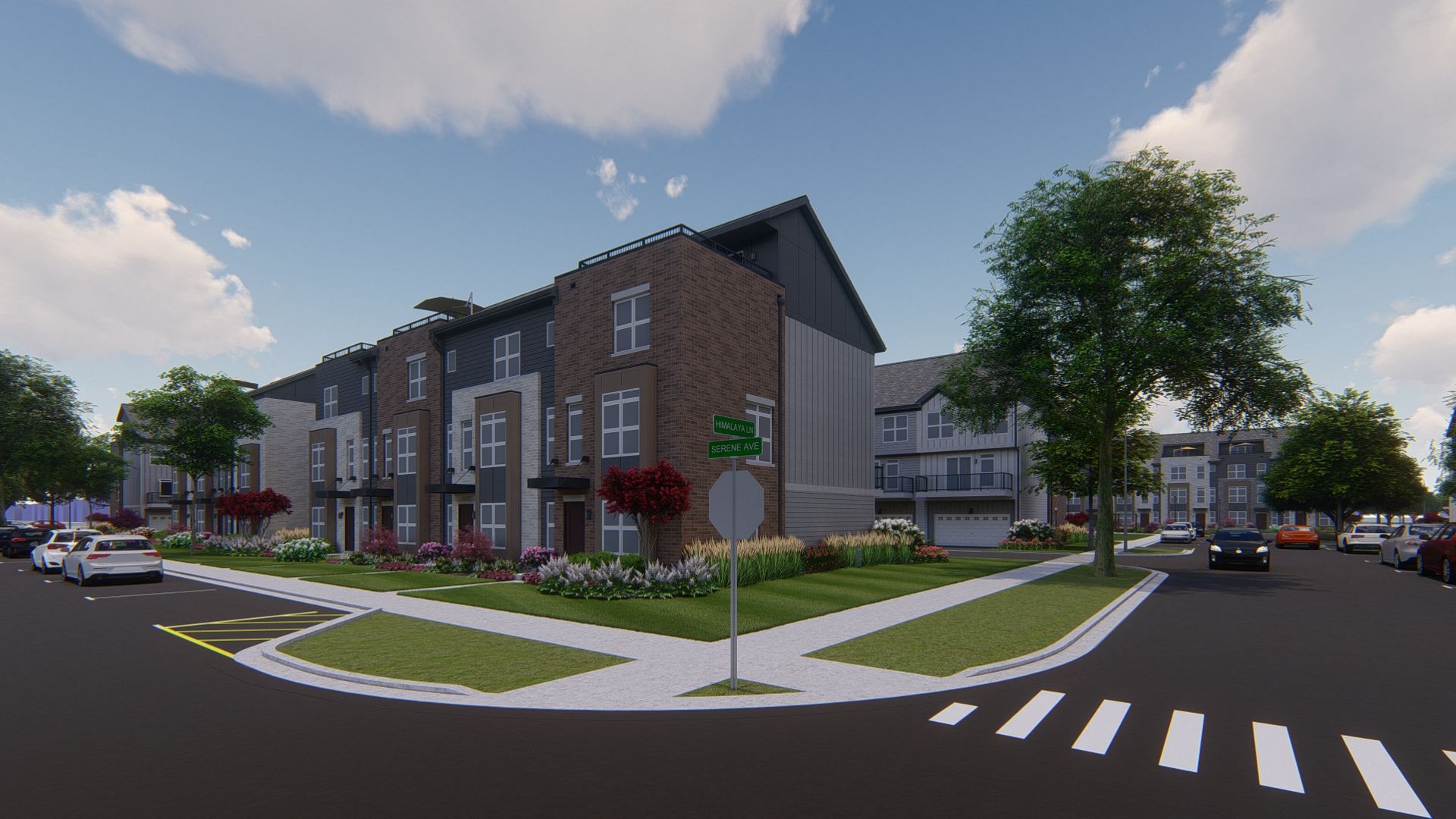 The Prosperita Naperville - Discover Happy Thriving. Modern Living Redefined. Quality, Style, and Innovation, and every doorstep welcomes you to a world of boundless joy and happiness. Disclaimer: Illustrative purposes only, final product may differ.