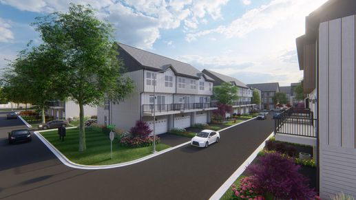 The Prosperita Naperville - Discover Happy Thriving. Modern Living Redefined. Quality, Style, and Innovation, and every doorstep welcomes you to a world of boundless joy and happiness. Disclaimer: Illustrative purposes only, final product may differ.