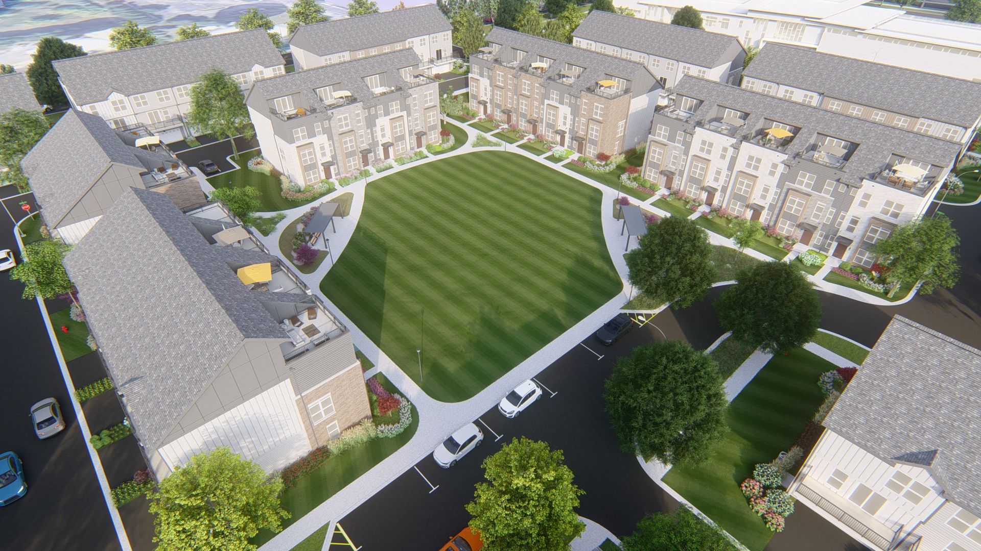 The Prosperita Naperville - Discover Happy Thriving. Modern Living Redefined. Quality, Style, and Innovation, and every doorstep welcomes you to a world of boundless joy and happiness.