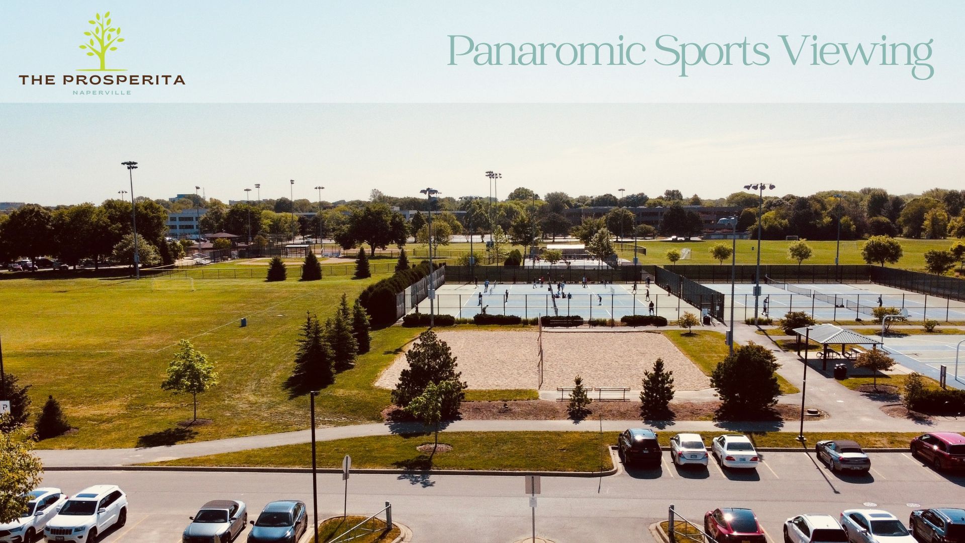 Nike Park view from the Roof Top Terrace