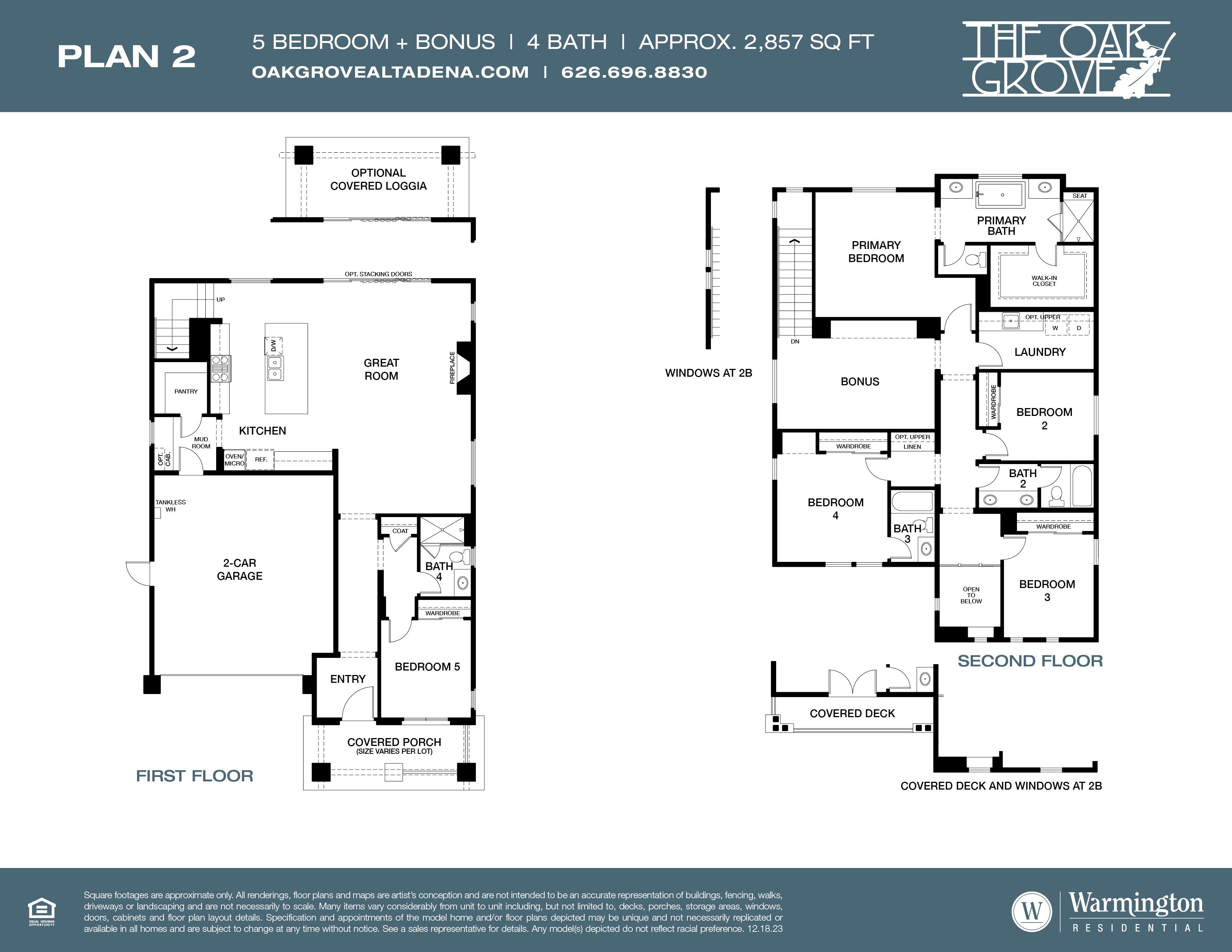 Plan 2 at The Oak Grove of Altadena