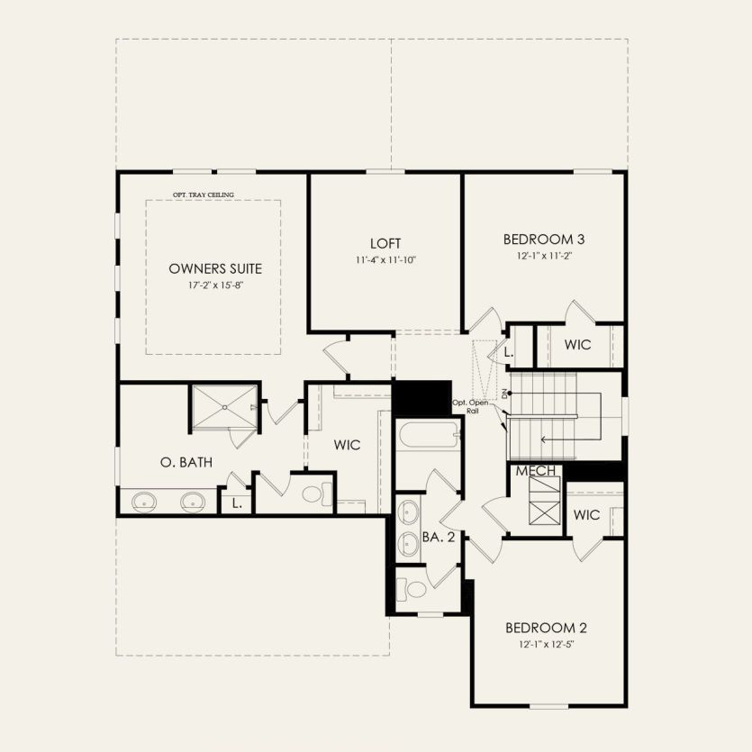 Second Floor 3 br / 2.5 ba