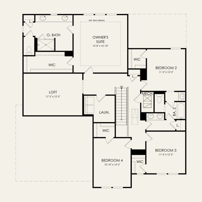Second Floor 4 br / 2.5 ba