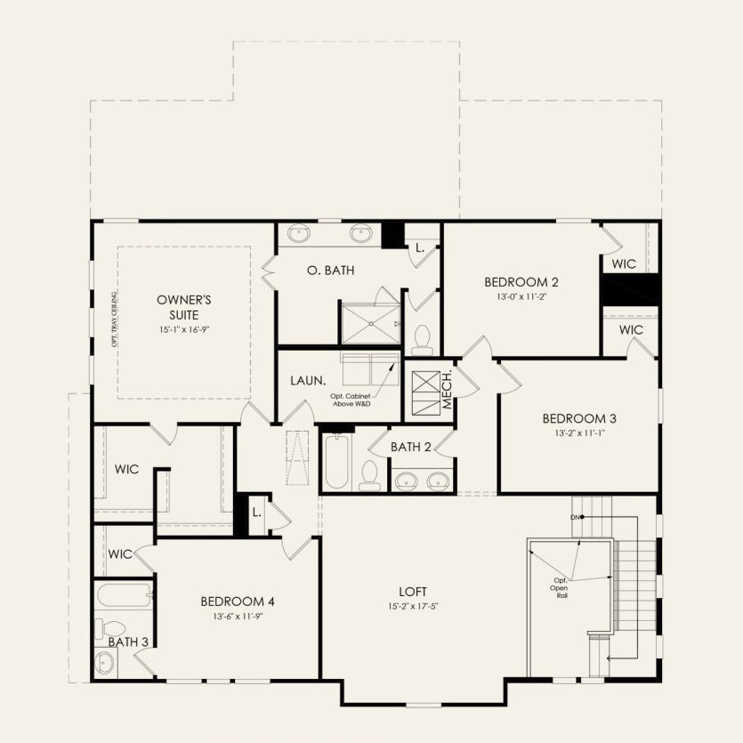 Second Floor 4 br / 3.5 ba