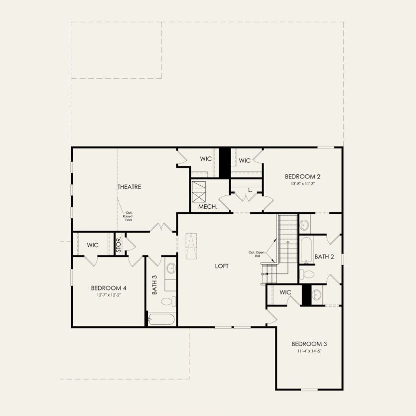 Second Floor 4 br / 3.5 ba