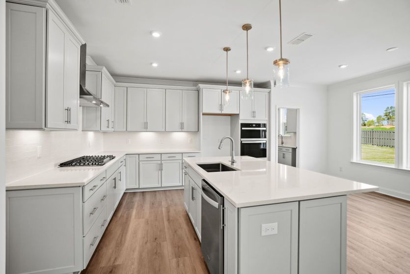 Spacious Kitchen with an Island
