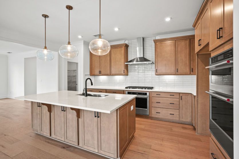 Spacious Kitchen with an Island