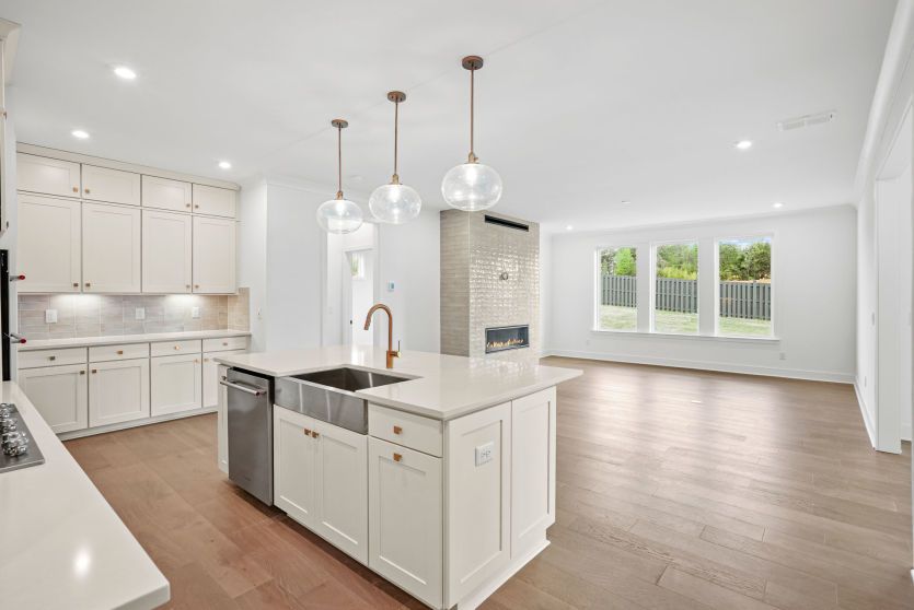 Spacious Kitchen with an Island