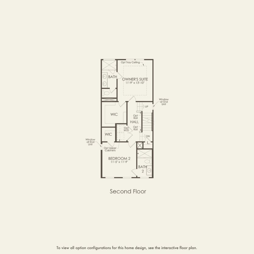 Second Floor 2 br / 2.5 ba