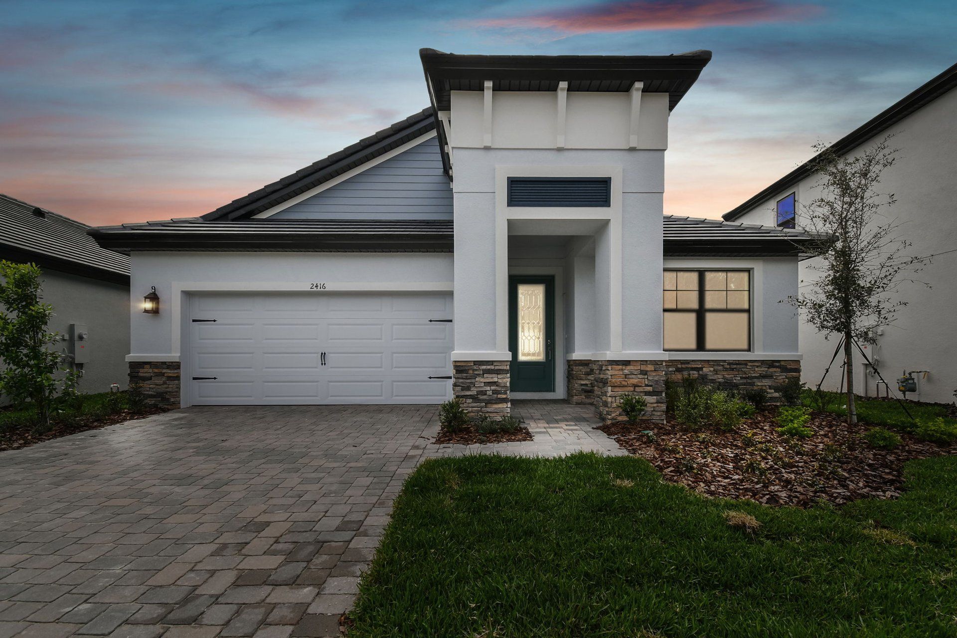 Solana II Coastal Elevation w/Stone option