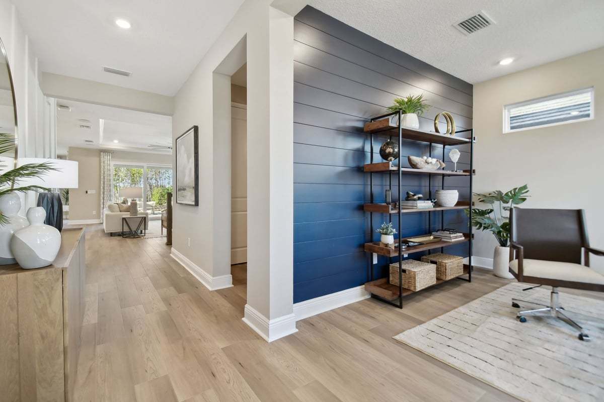 front hallway and front office