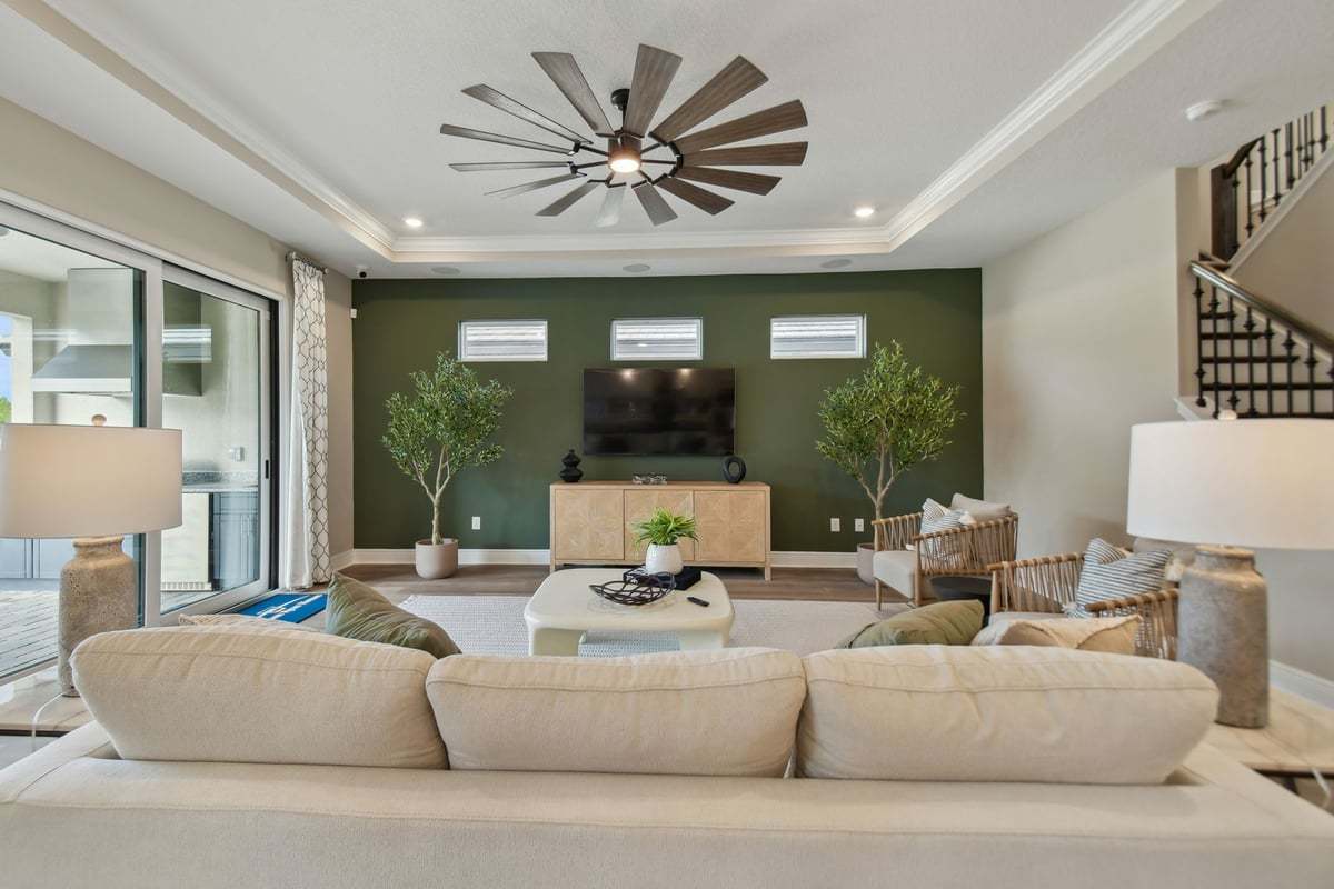 open concept living room