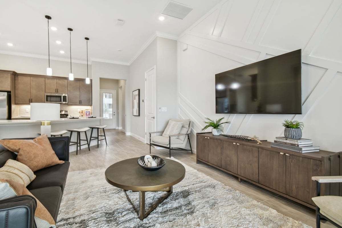 Sweetwater model open concept living area