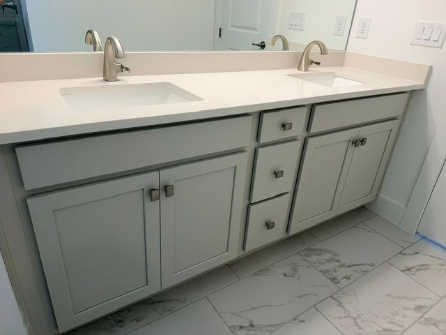 Sweetwater primary bathroom double sinks