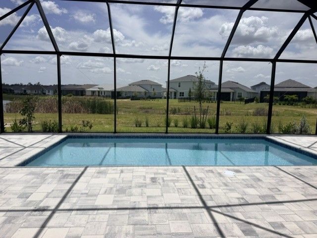 Sweetwater exterior backyard pool lanai 