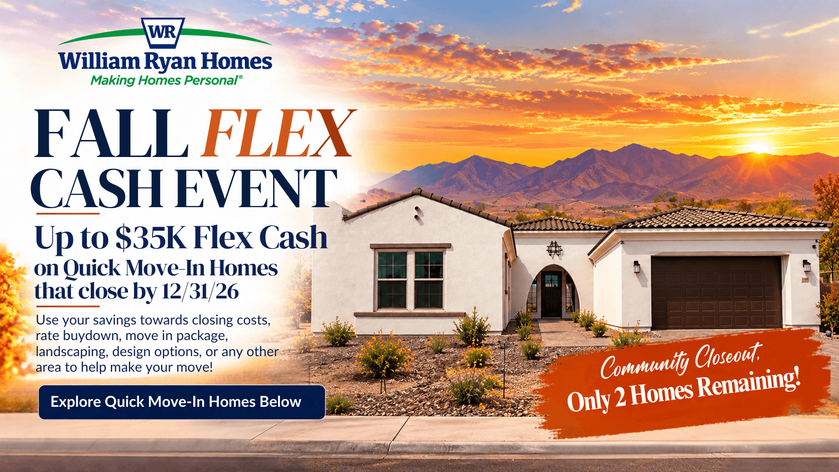 Harmony at Montecito in Estrella por William Ryan Homes en Phoenix-Mesa Arizona