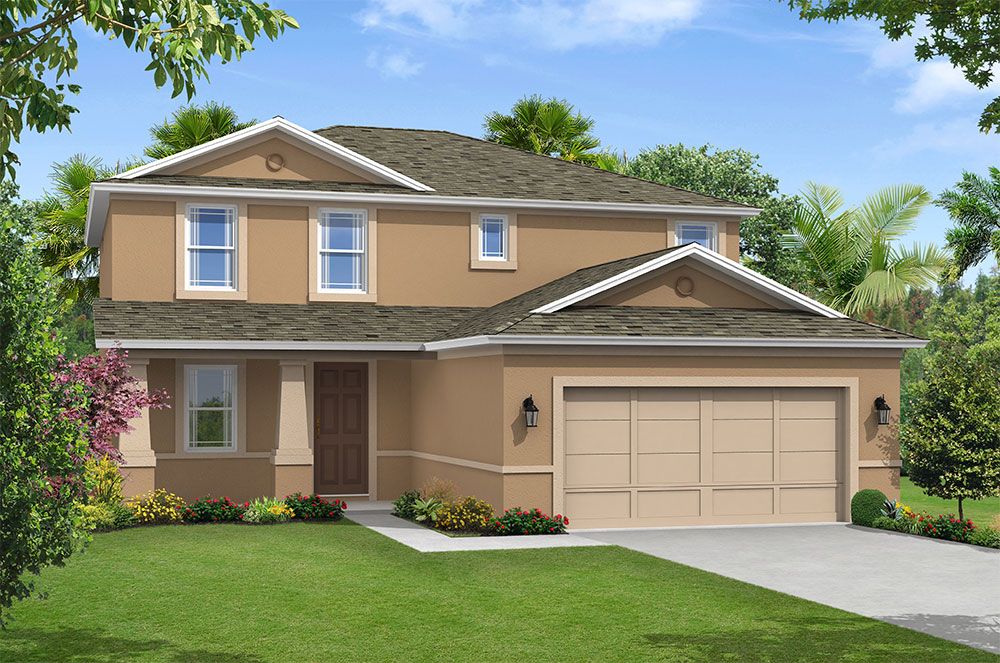 Saratoga new home plan tuscan elevation William Ryan Homes Tampa