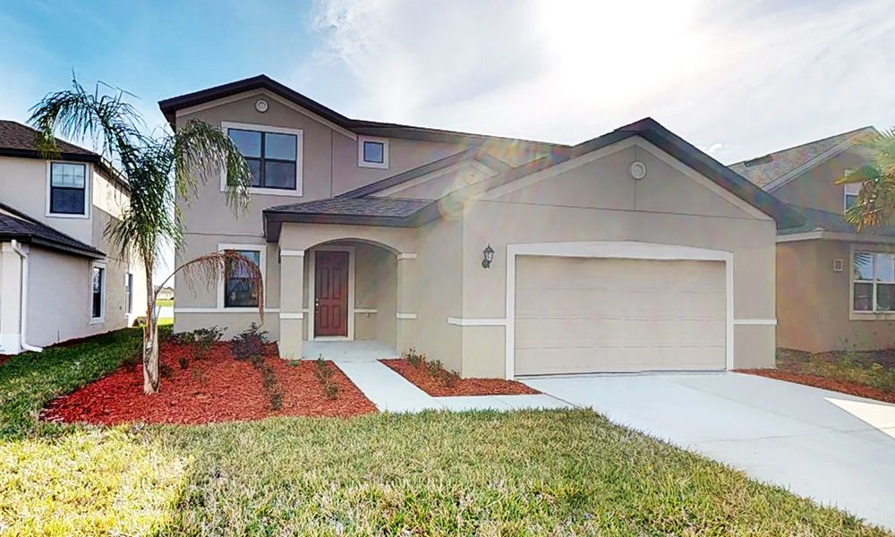 Saratoga new home front exterior tuscan elevation William Ryan Homes Tampa