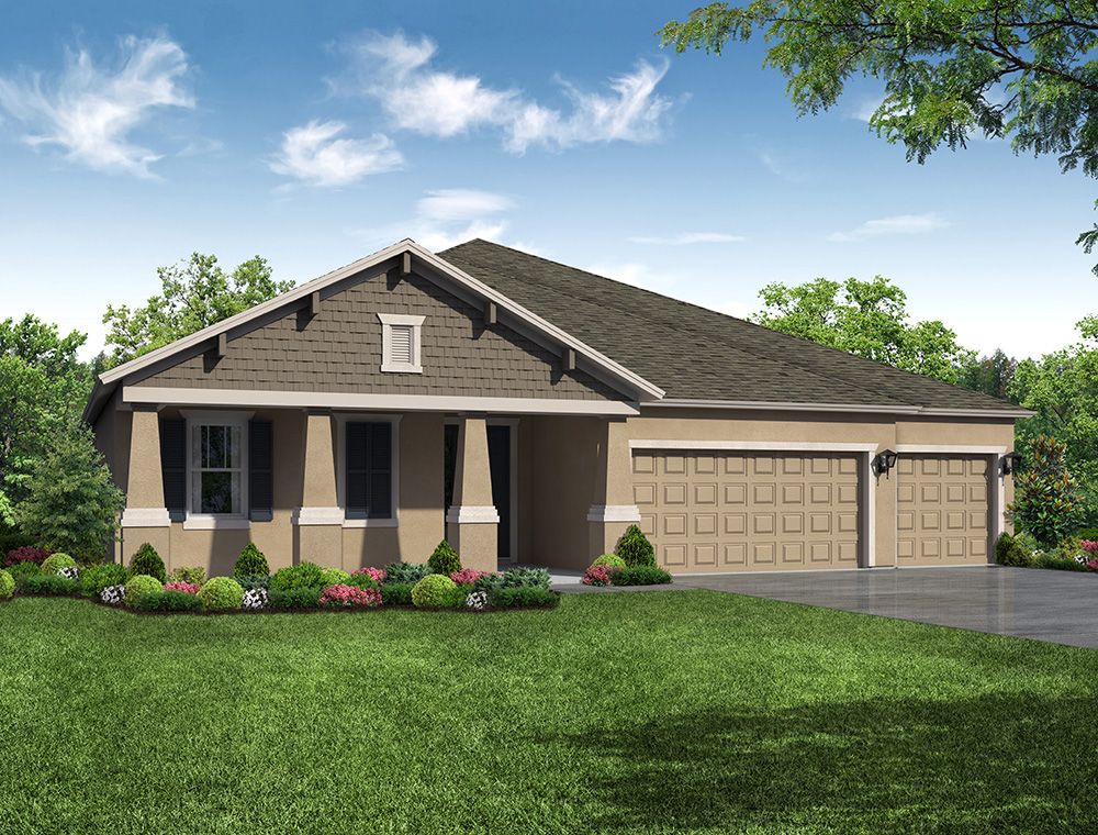 Sweet Bay Craftsman elevation William Ryan Homes Tampa