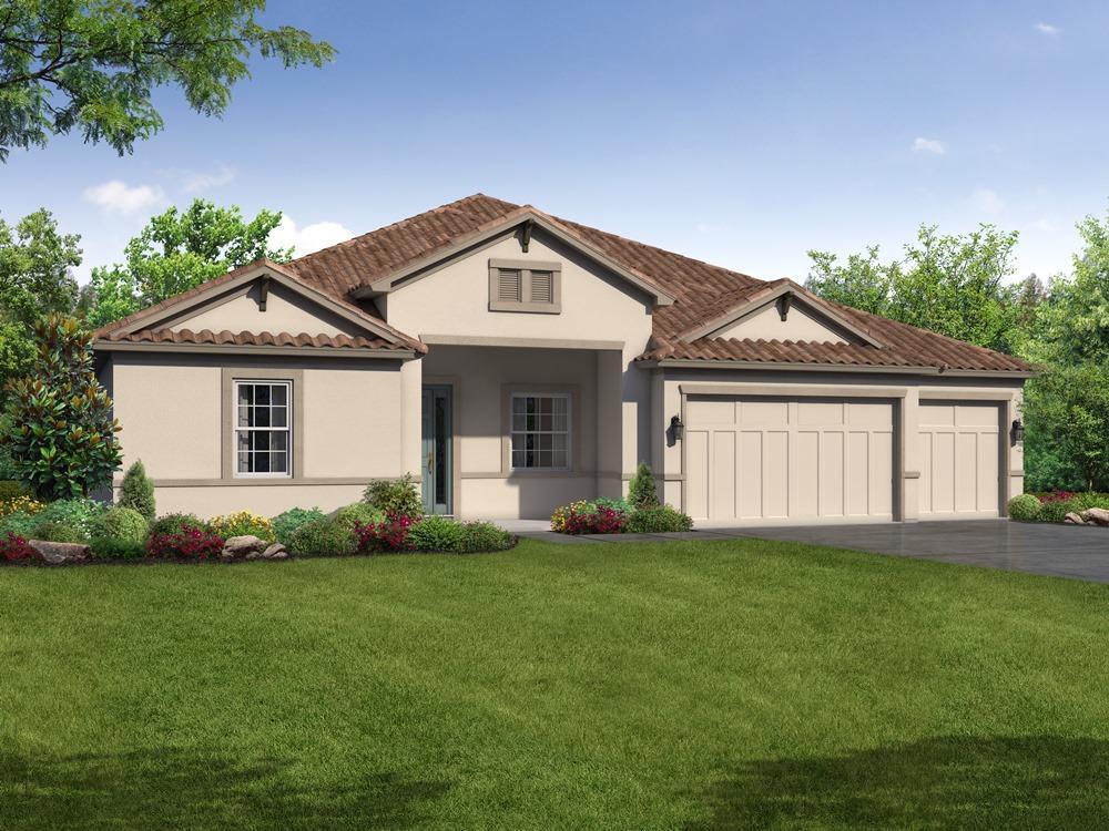 Strabane floor plan French Country elevation exterior rendering William Ryan Homes Tampa