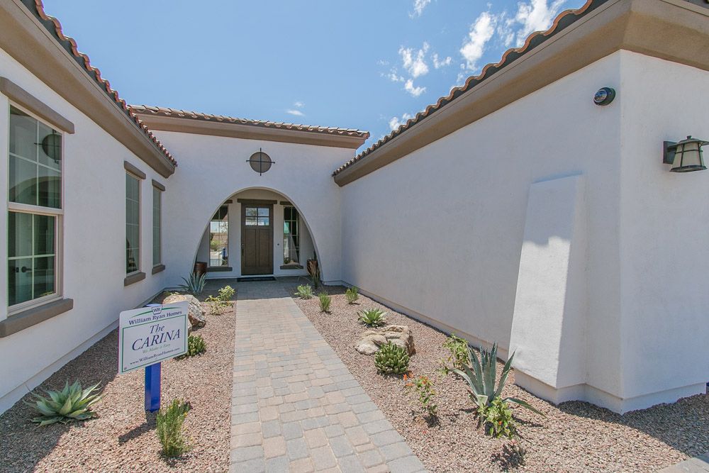 entry Carina model home Tranquility at Montecito in Estrella William Ryan Homes Phoenix