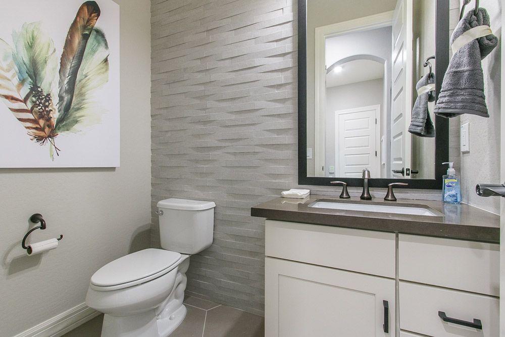 powder room Carina model home Tranquility at Montecito in Estrella William Ryan Homes Phoenix