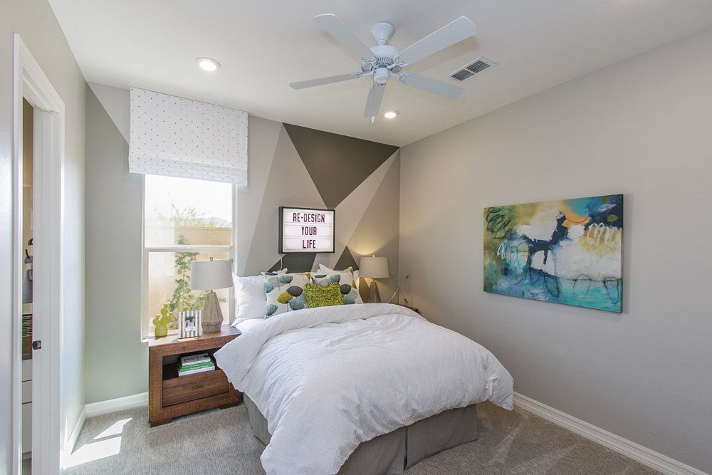 Bedroom 2 Carina model home Tranquility at Montecito in Estrella William Ryan Homes Phoenix