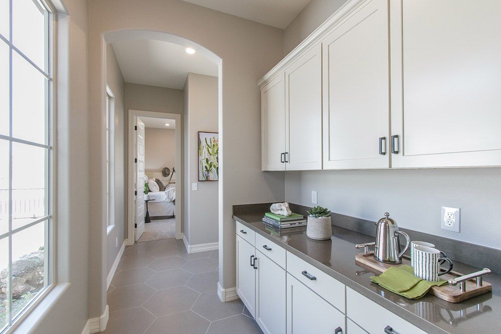 Hallway Carina model home Tranquility at Montecito in Estrella William Ryan Homes Phoenix