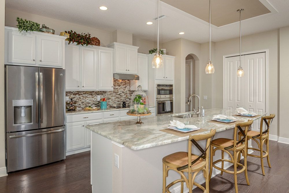 Joyce model home gourmet kitchen option by William Ryan Homes Tampa