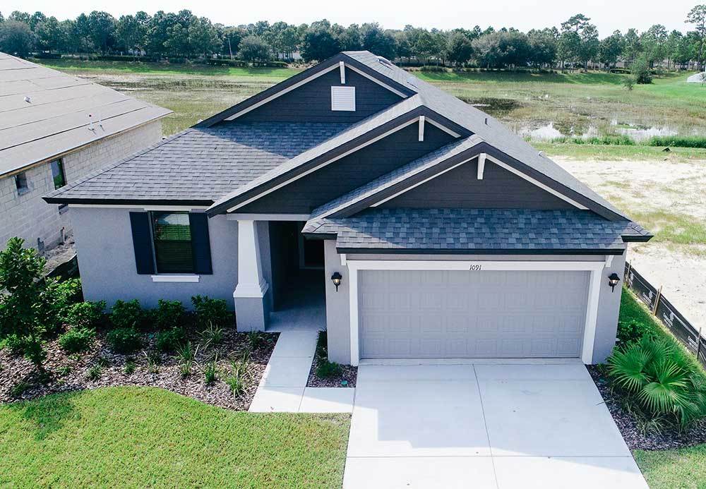 Sweetwater Coastal elevation new home front exterior William Ryan Homes Tampa