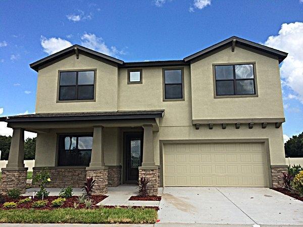 Juniper-FL - French Country new home exterior William Ryan Homes Tampa