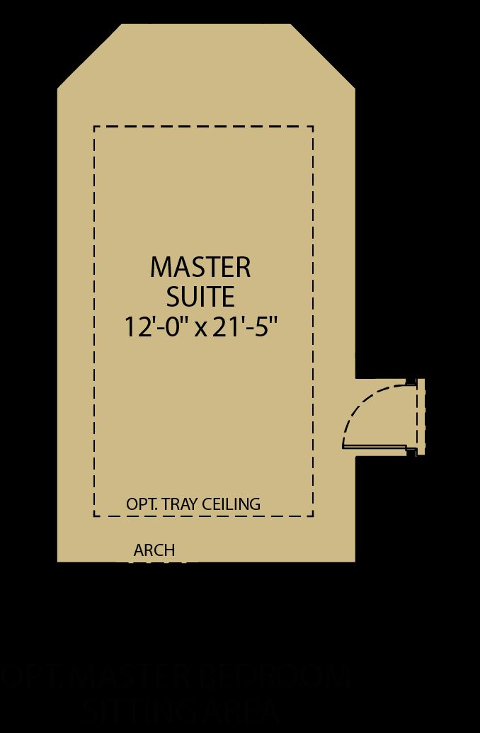 Sweetwater floor plan option master bedroom sitting area William Ryan Homes Tampa
