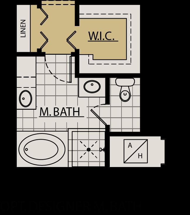 Sweetwater floor plan option designer master bath William Ryan Homes Tampa