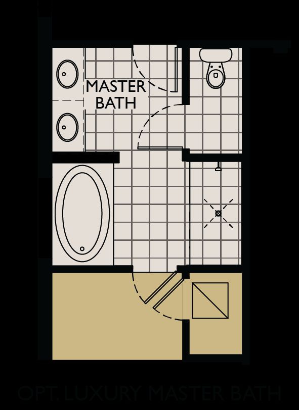 Sandalwood floor plan option luxury master bath William Ryan Homes Tampa