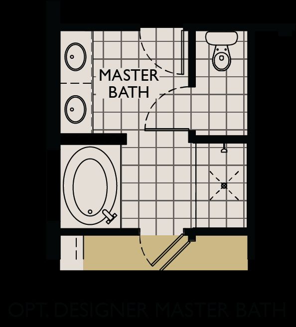 Sandalwood floor plan option designer master bath William Ryan Homes Tampa