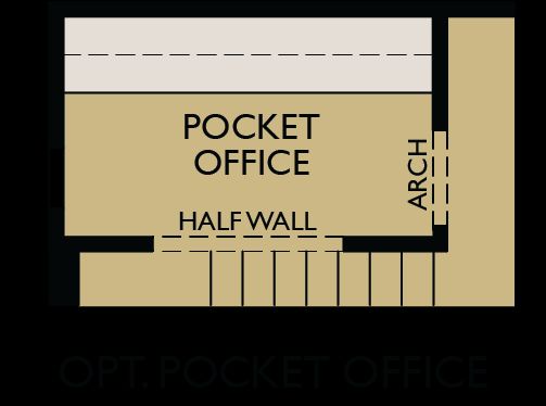 Sandalwood floor plan option pocket office William Ryan Homes Tampa