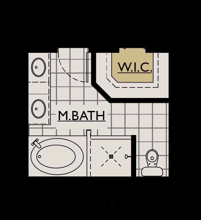 Juno floor plan option designer master bath William Ryan Homes Tampa