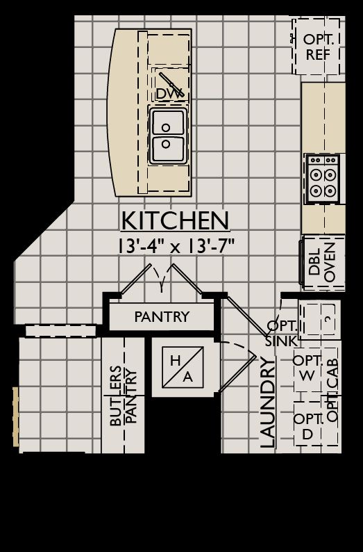 Strabane floor plan option gourmet kitchen William Ryan Homes Tampa