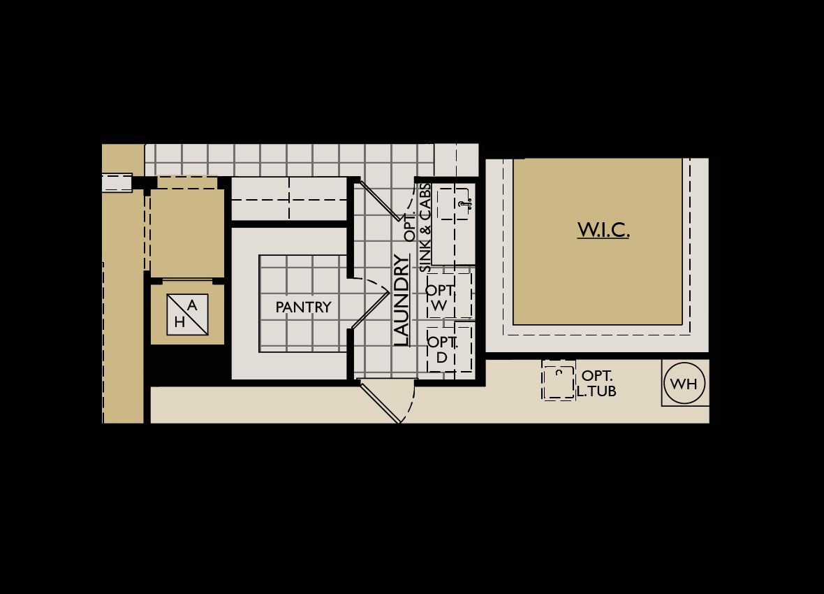 Strabane floor plan option expanded kitchen 1 William Ryan Homes Tampa