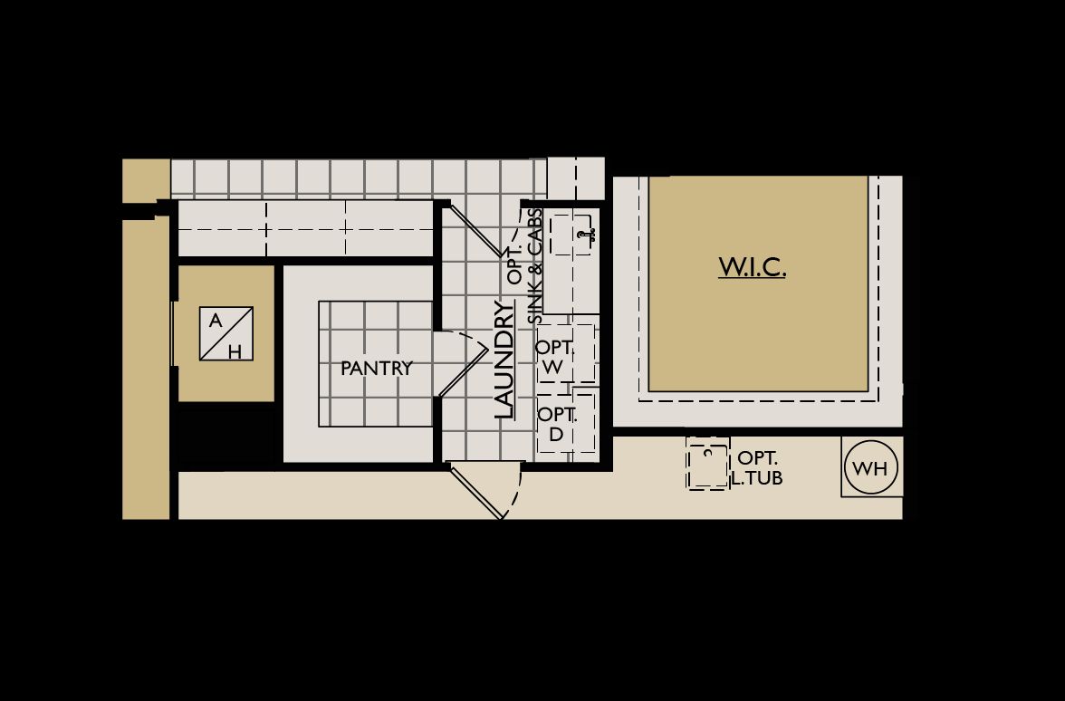 Strabane floor plan option expanded kitchen 2 William Ryan Homes Tampa