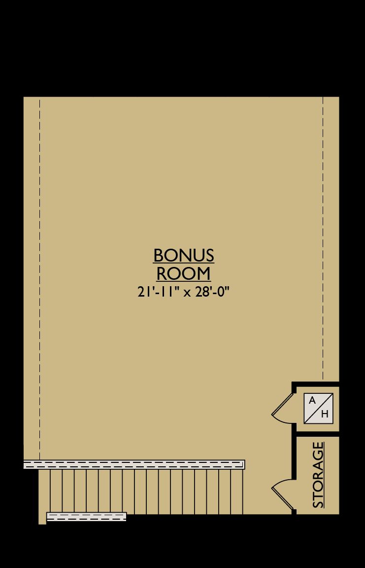 Strabane floor plan option second floor bonus room William Ryan Homes Tampa
